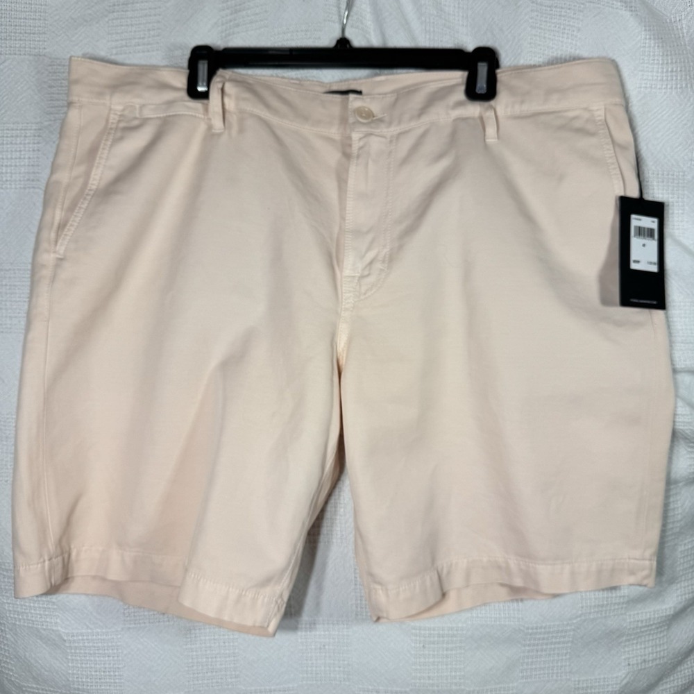7‎ For All Mankind TECH SERIES SHORT Chino Casual Golf Peach Sz 40 NWT $158